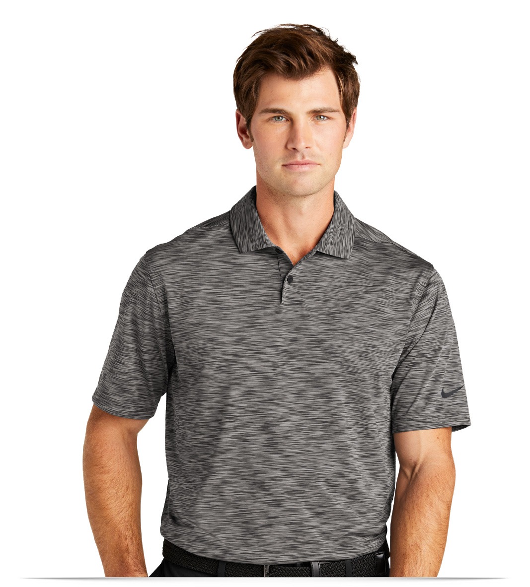 NKDC2109-anthracite-front Nike Dri-FIT Vapor Space Dyed Polo