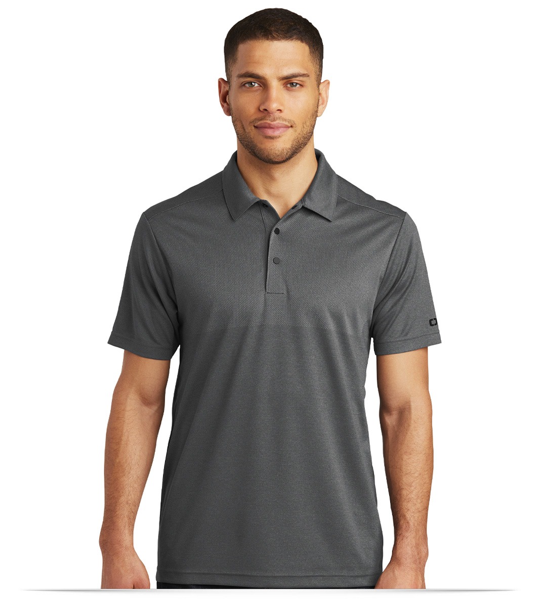 OG137-dieselgrey-front OGIO Surge Polo