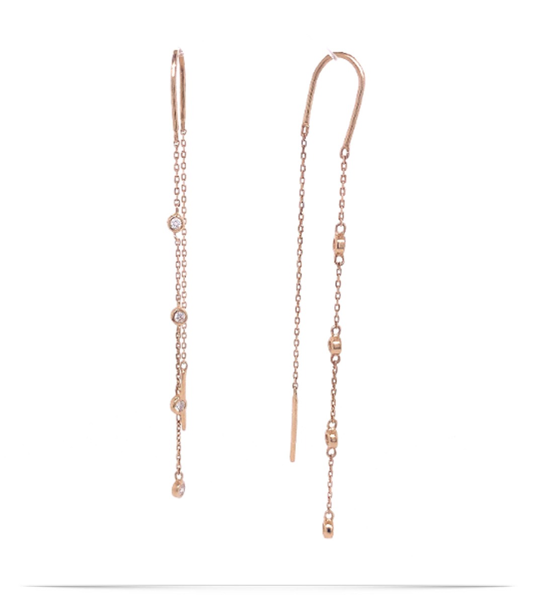 E13798-d Diamond Drop Earrings