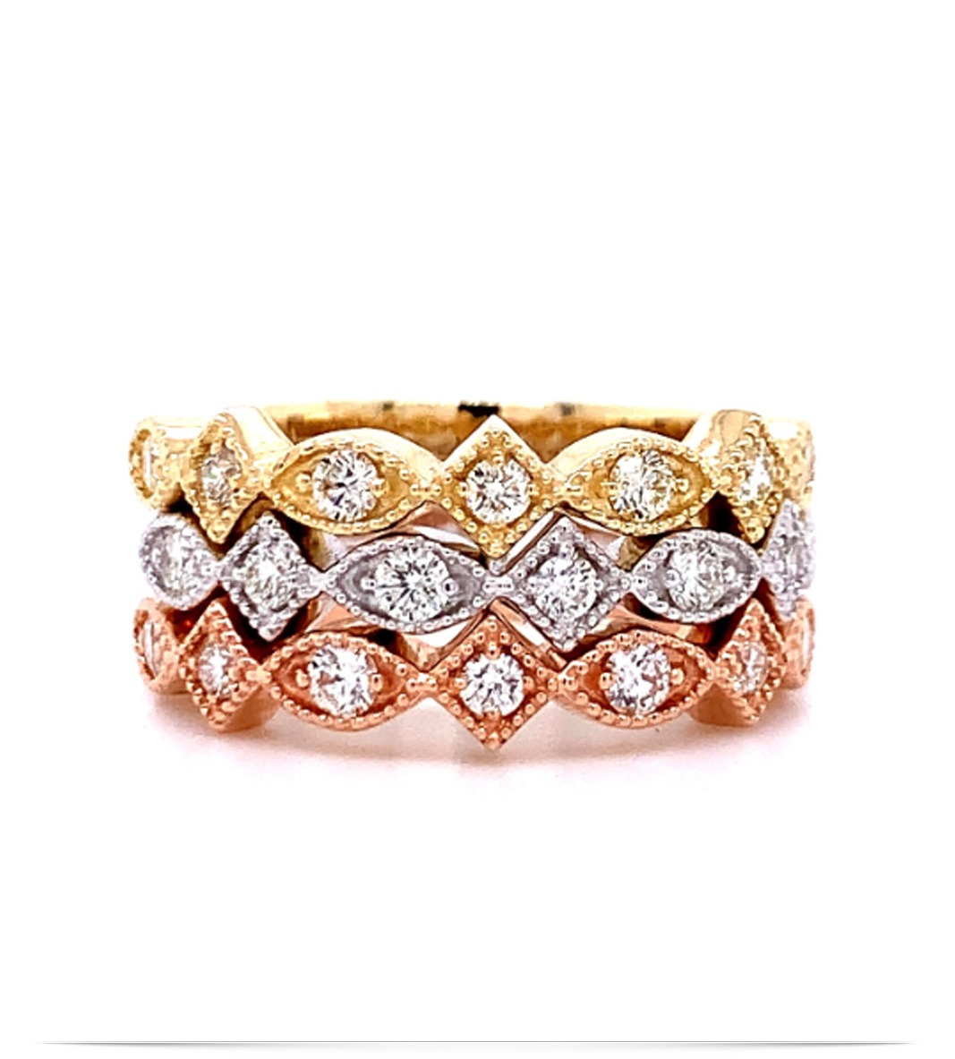 R12805-a Round Diamond Rings