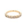 Stackable Round and Marquise Diamond Rings