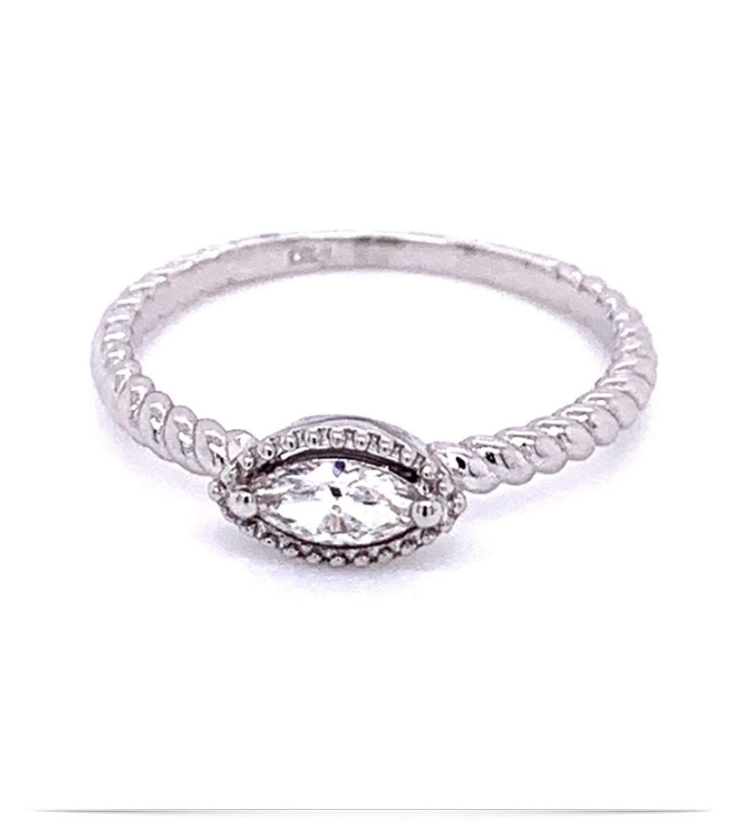 R12950-c Stackable Marquise Rings