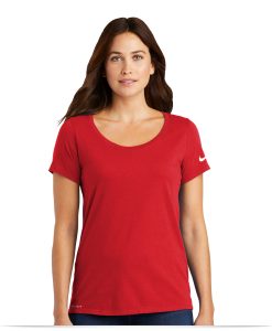 Nike Ladies Dri-FIT Cotton/Poly Scoop Neck Tee