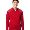 Shoulder Stripe Quarter-Zip Pullover