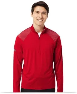 Shoulder Stripe Quarter-Zip Pullover