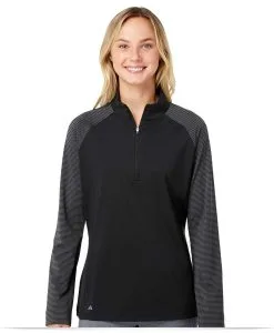 Women’s Stripe Block Quarter-Zip Pullover