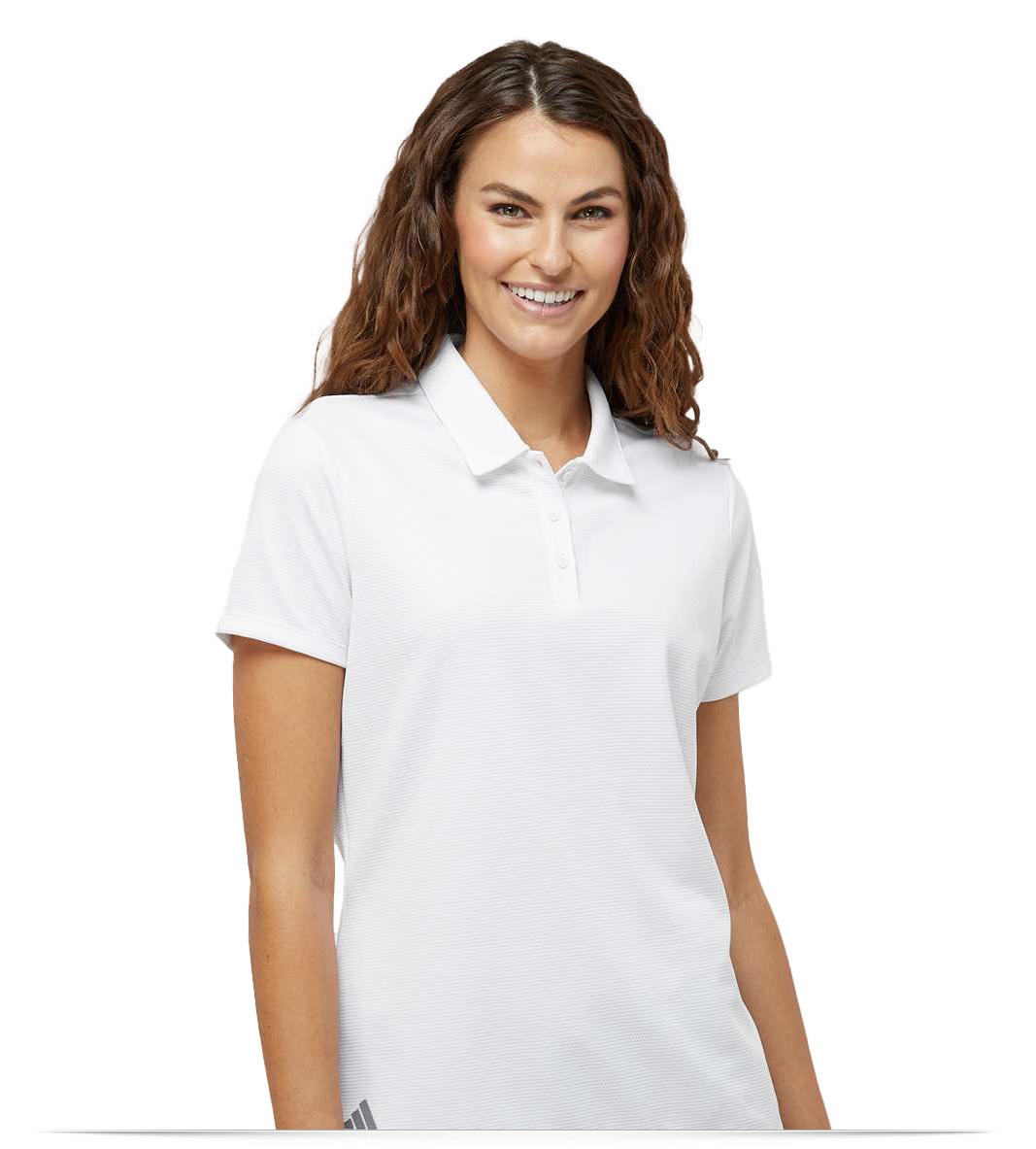 A581-White-Front Women’s Micro Pique Polo
