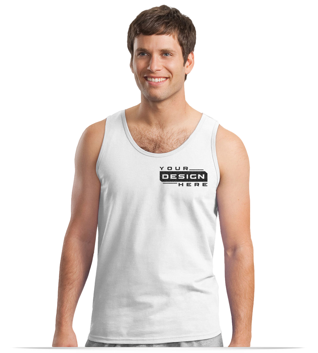 B1041 Custom Printed Tank Tops Sleeveless and T-Shirts for Men