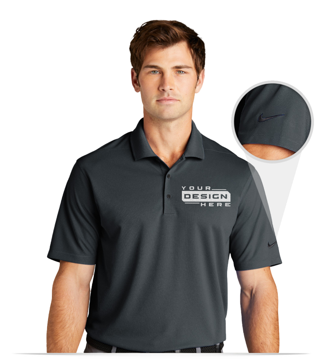 Custom Men's Polo shirts with Logo- Make Your Own Branded Embroidered Polos with Logos