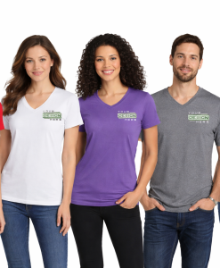 Bulk Custom V-Neck Tees for Business & Promotions