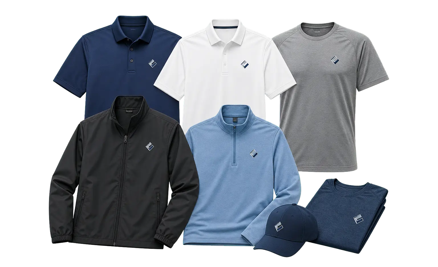 Adidas apparel with company logo for employees and corporate events