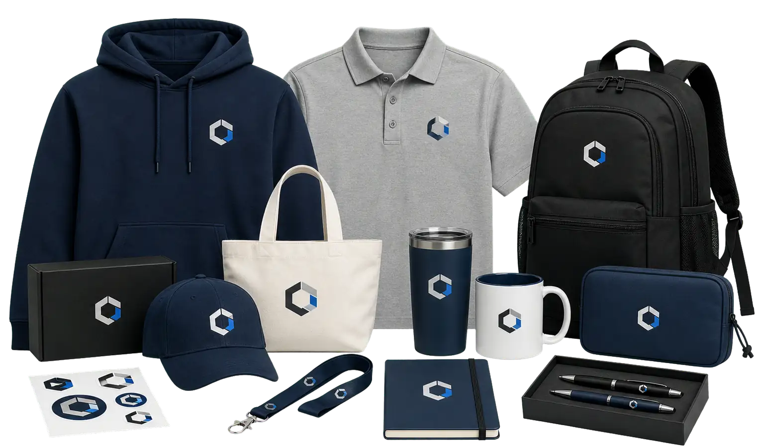Company Swag and Custom Logo Products