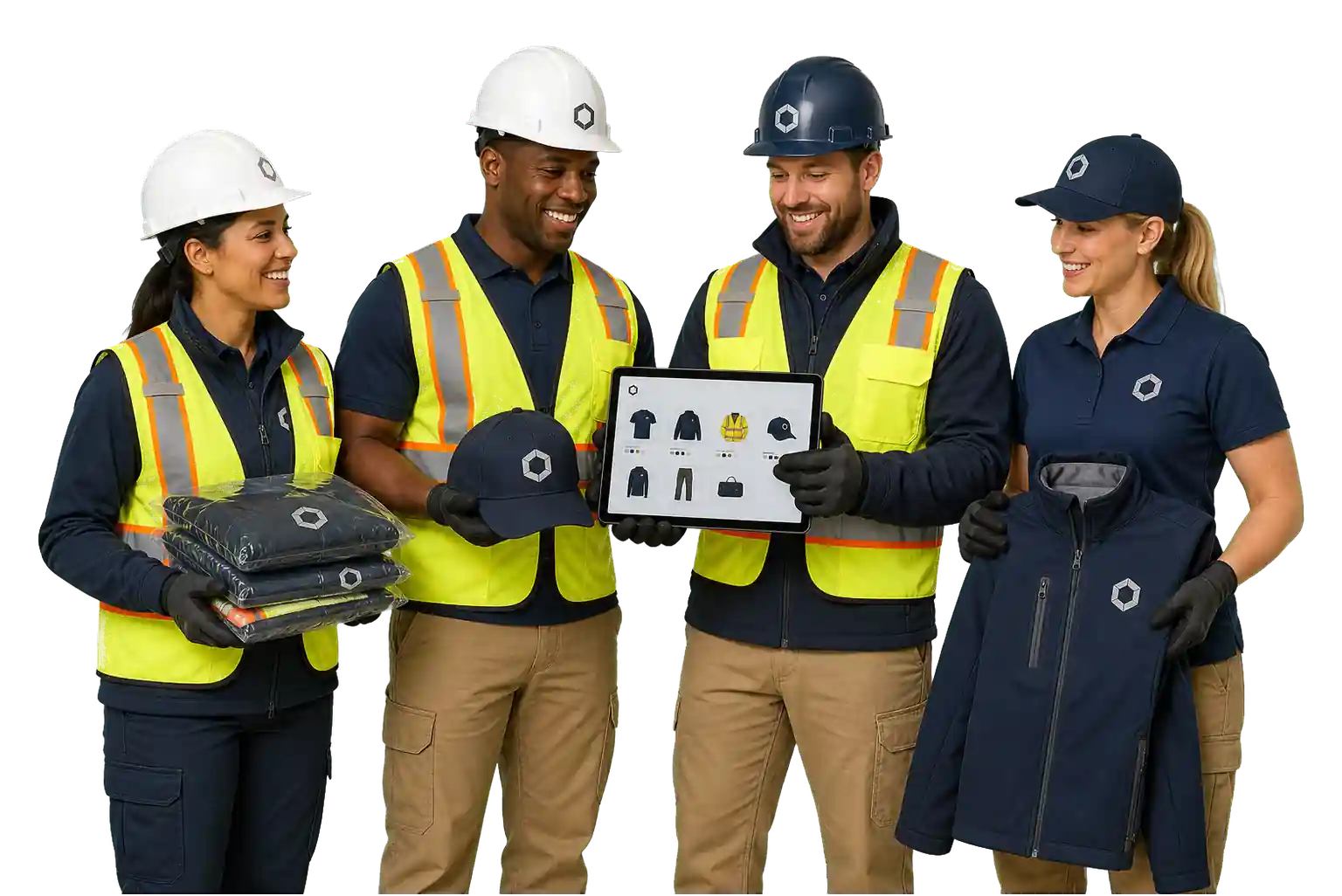 Construction Team Using Company Store