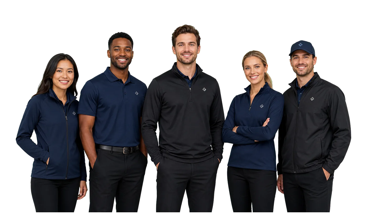 Nike corporate apparel with company logo for business teams