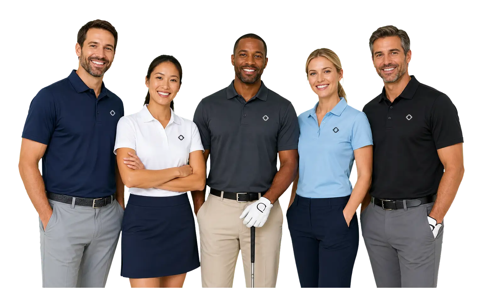 Nike golf shirts with logo for corporate golf events