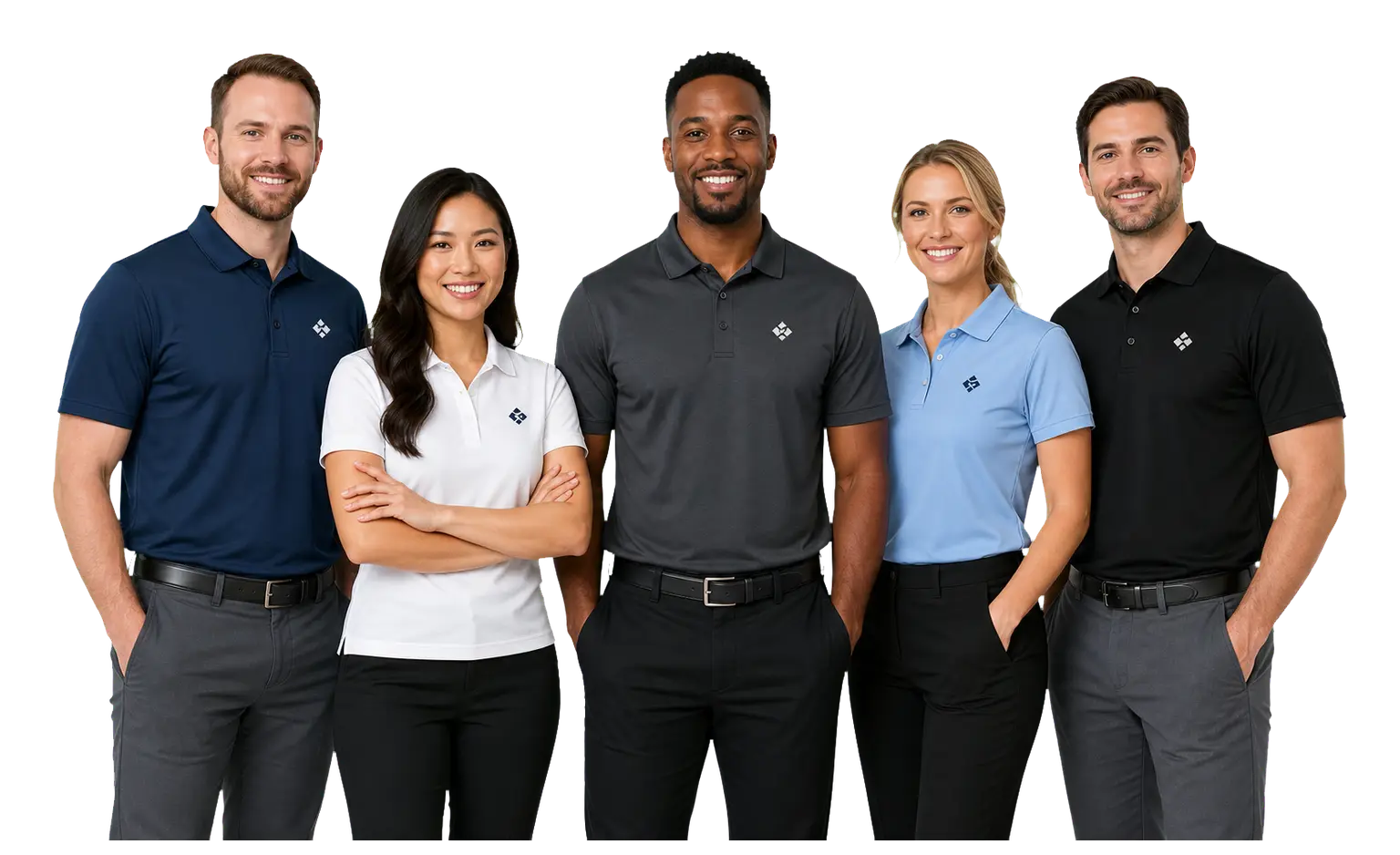 Nike polo with logo for business teams