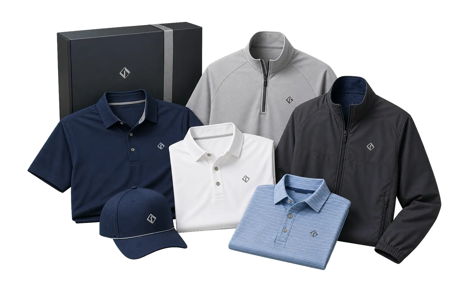 TravisMathew apparel with company logo for employees and corporate events