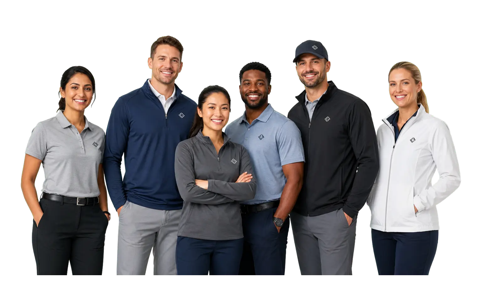 Under Armour corporate apparel with company logo for business teams