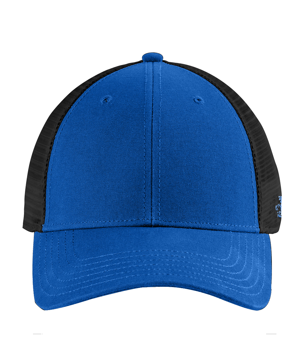 Custom The North Face blue and black cap