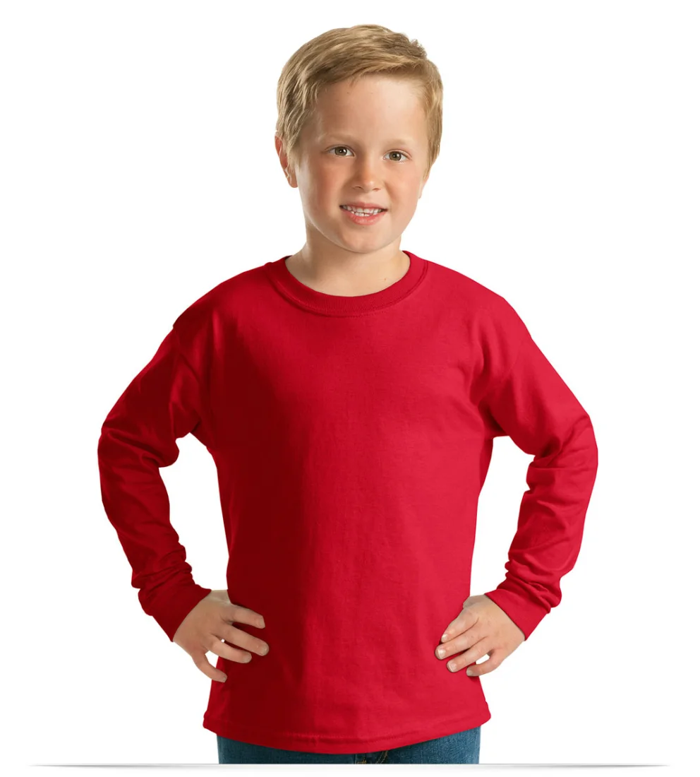 Custom Embroidered Youth Long Sleeve T-Shirt