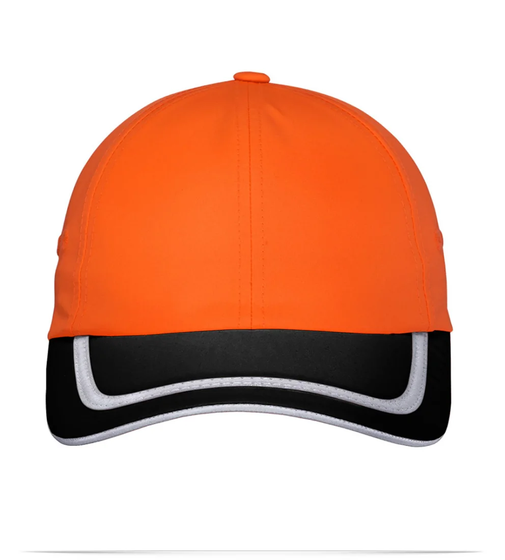 Embroidered Safety Cap with High Visibility Reflective Tape