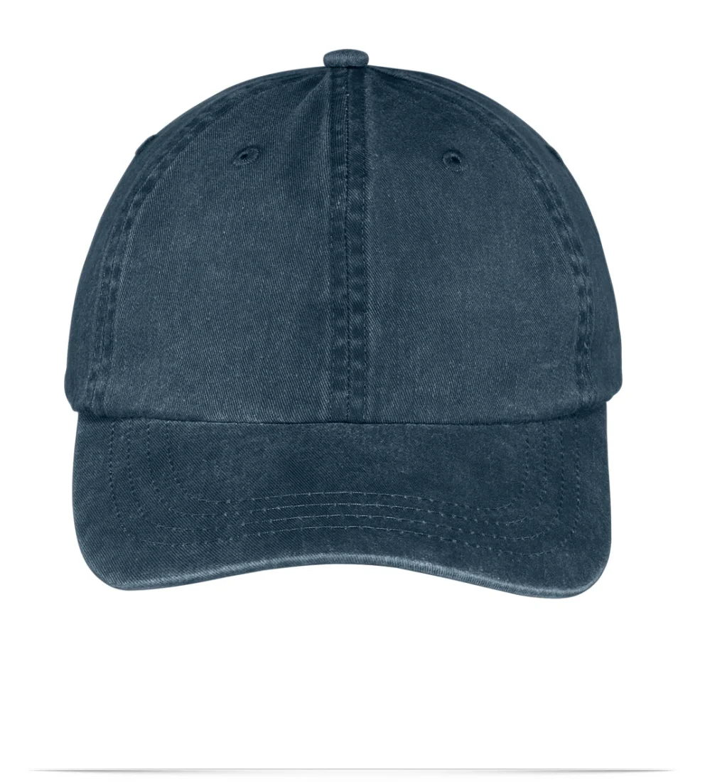 Custom Embroidered Logo Cap Pigment Dyed