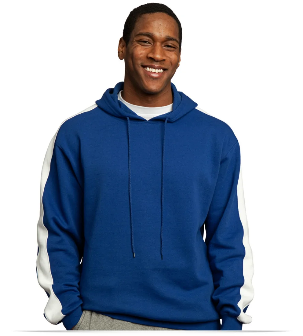 Hooded Embroidered Fleece Pullover