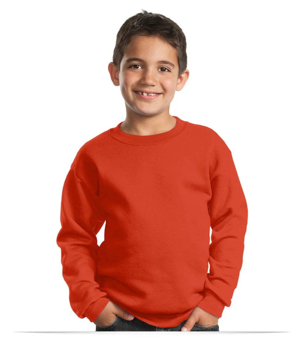 Embroidered Logo Kid’s Crewneck Sweatshirt