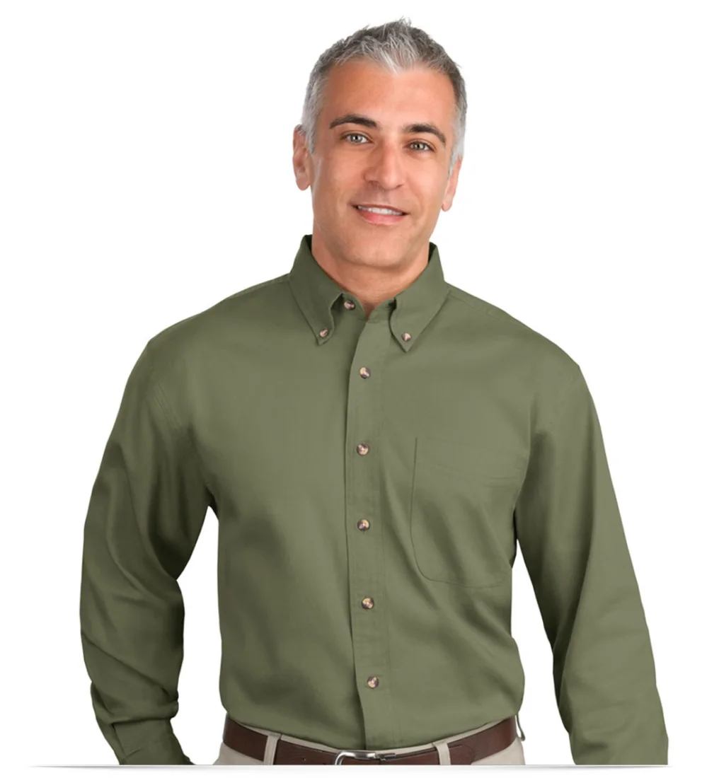 Personalized Long Sleeve Twill Shirt