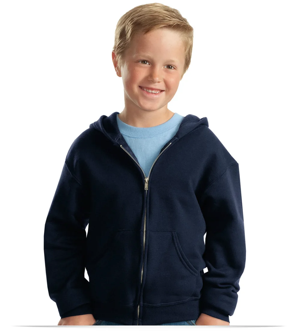 Customize Youth Hooded Zip Jacket