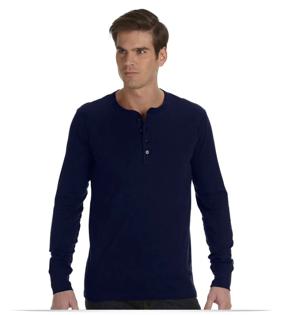 Customize Henley Long Sleeve