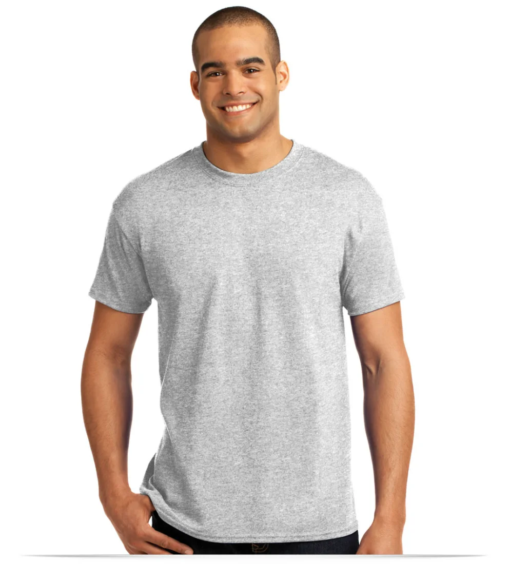 Hanes 50/50 T-Shirt with Embroidered Custom Logo
