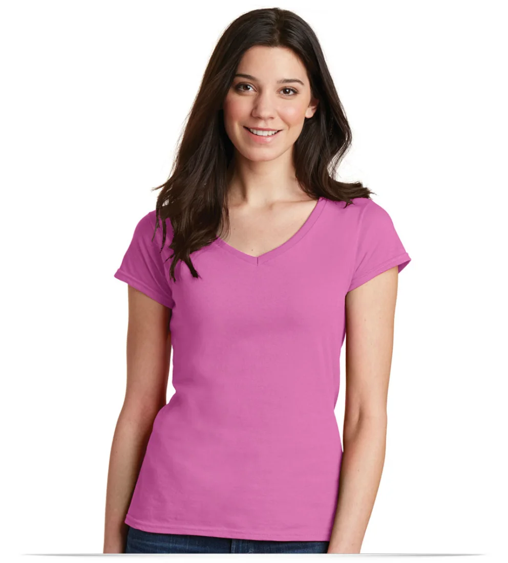 Gildan Junior Fit V-Neck Tee