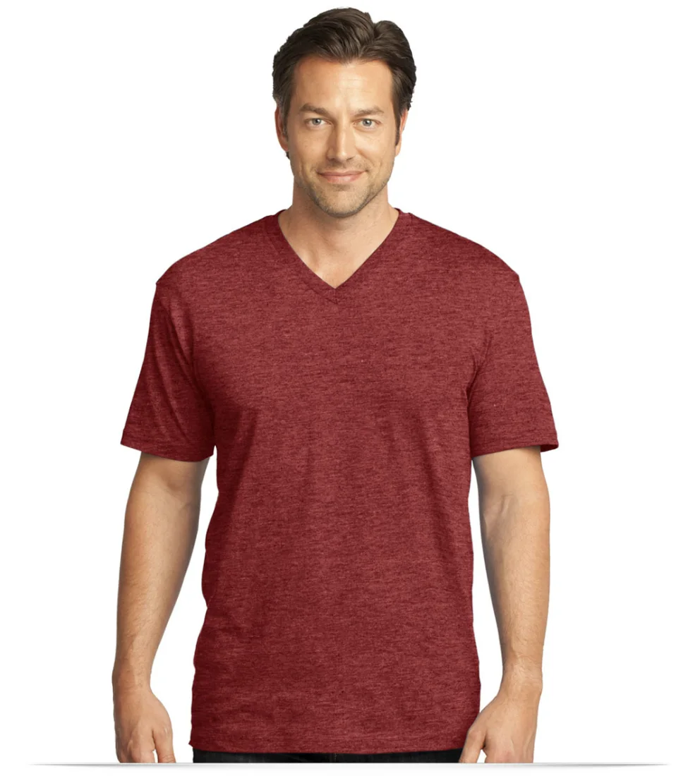 Embroidered District Made Men’s Perfect Weight V-Neck Tee