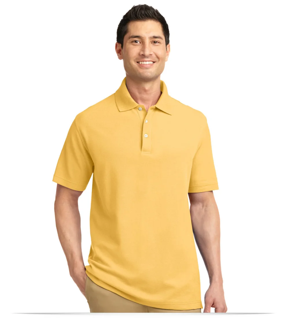 Customize Port Authority Tall EZCotton Pique Polo