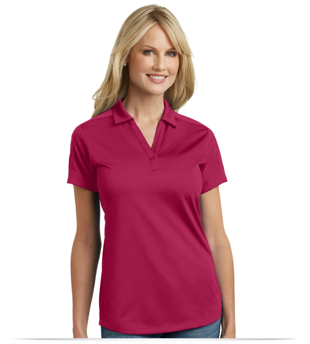Customize Logo Port Authority Ladies Diamond Jacquard Polo