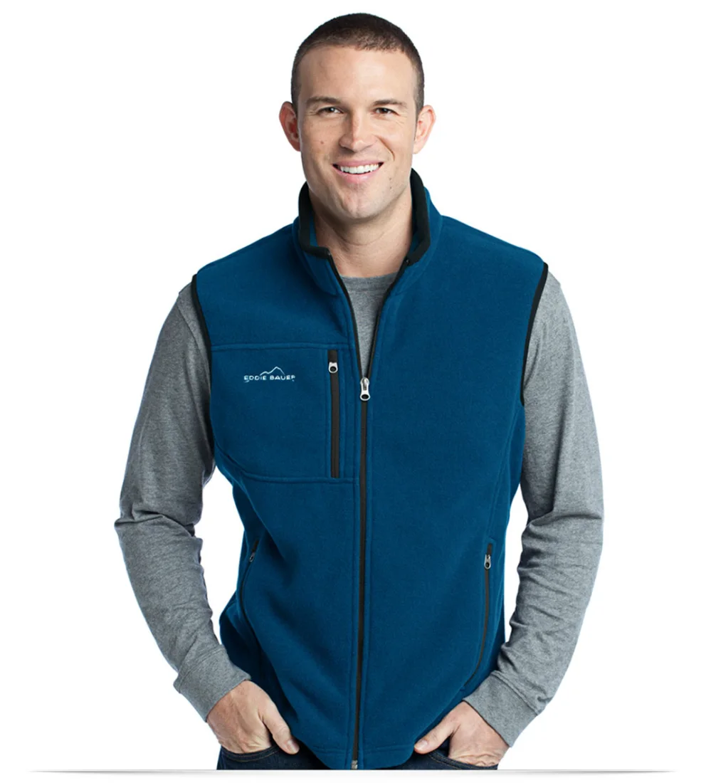 Personalize Embroidered Logo on Eddie Bauer Fleece Vest