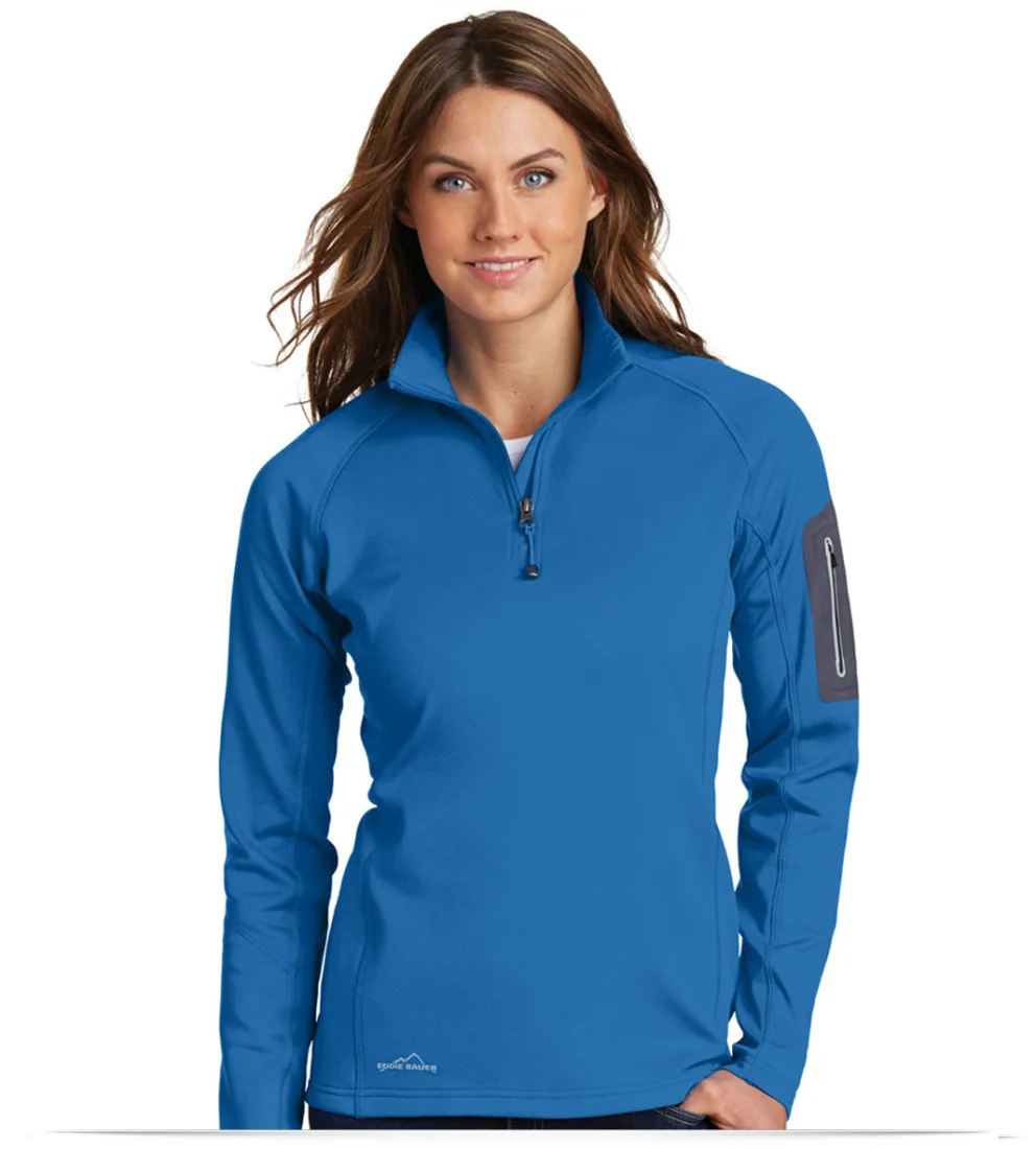 Customize Eddie Bauer Ladies 1/2-Zip Performance Fleece Jacket