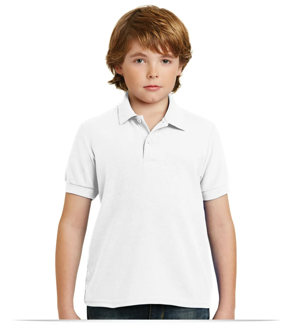 Customize Gildan Youth DryBlend Pique Sport Shirt