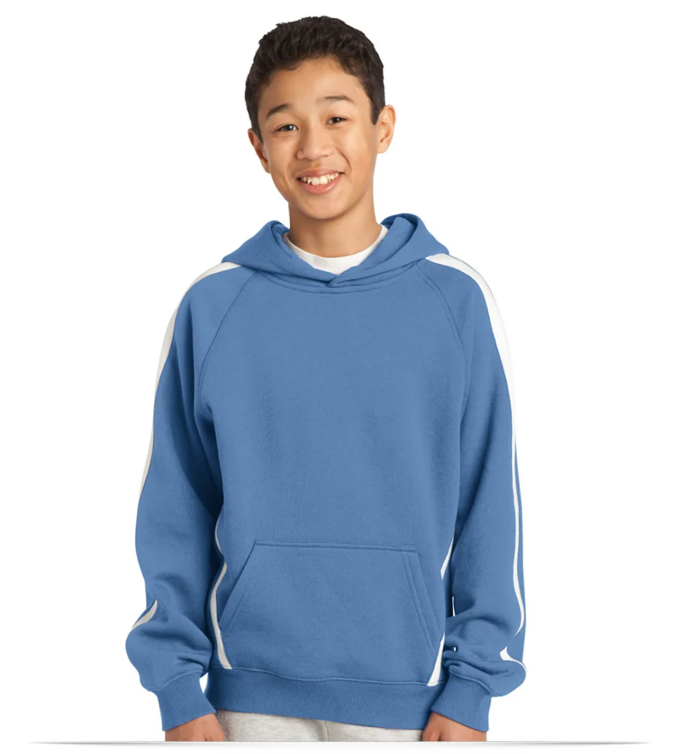Customize Sport-Tek Youth Sleeve Stripe Pullover Hoodie