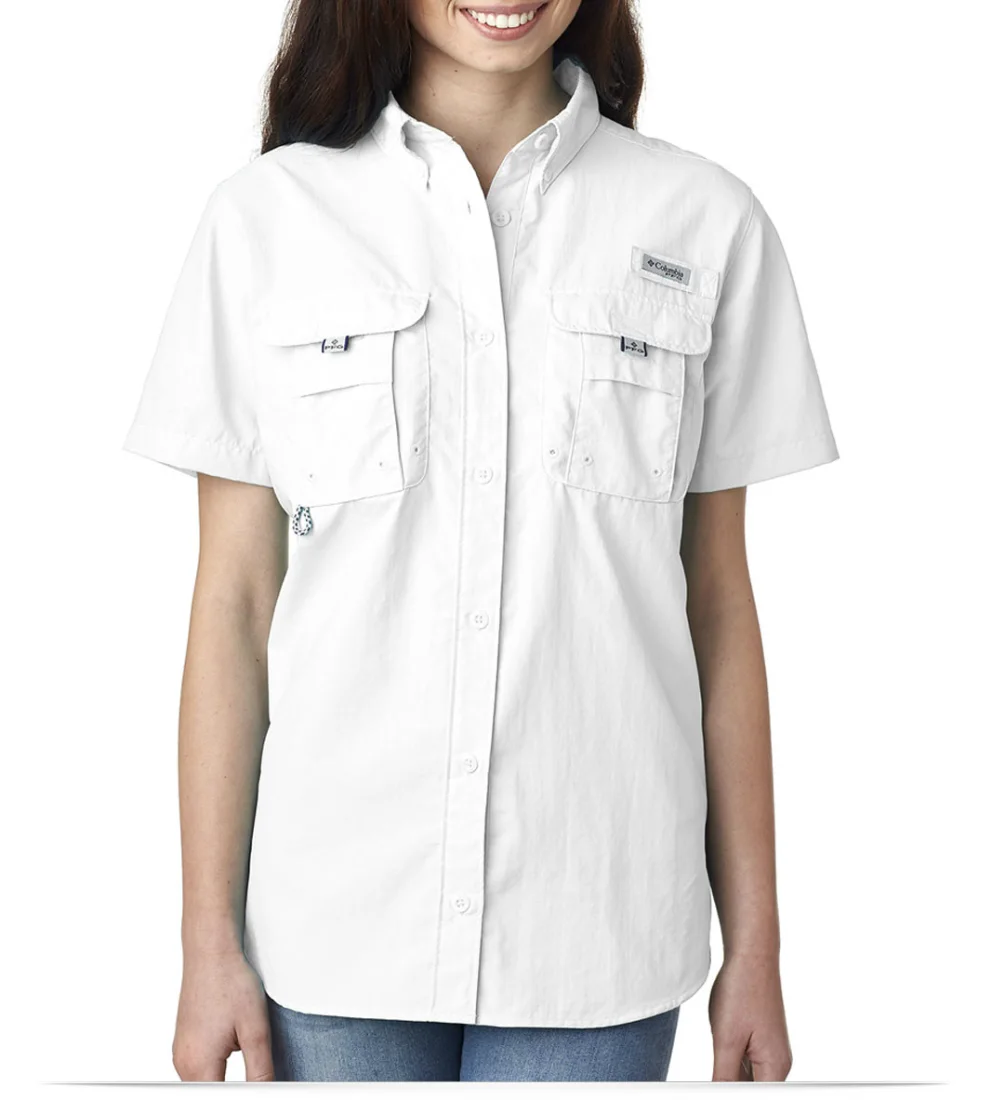 Personalized Columbia Ladies Bahama Short-Sleeve Shirt