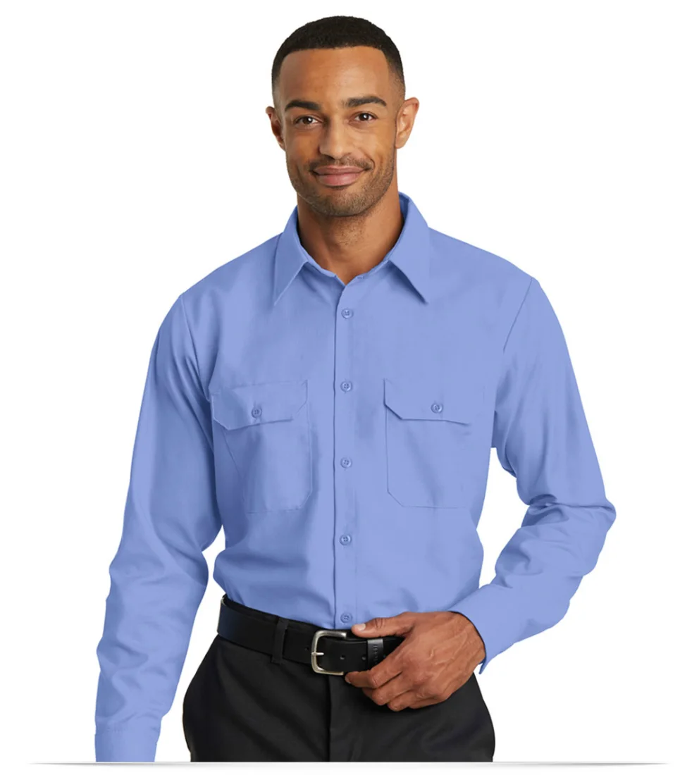 Red Kap Long Sleeve Solid Ripstop Shirt