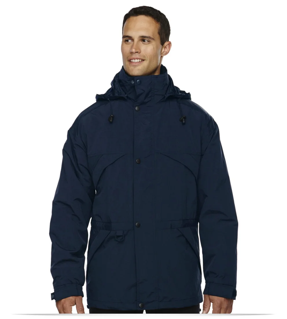 North End Men’s 3-in-1 Parka with Dobby Trim