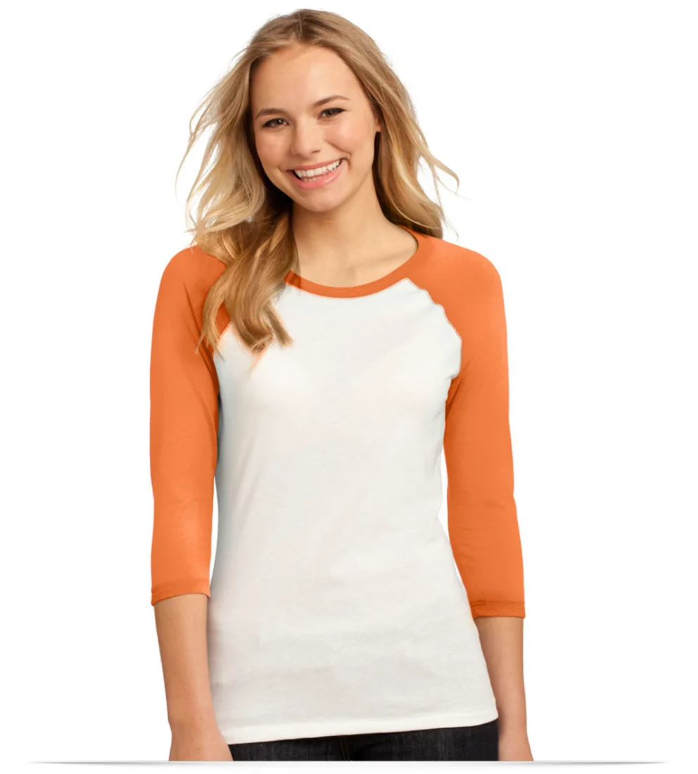 Juniors3/4-Sleeve Raglan Tee