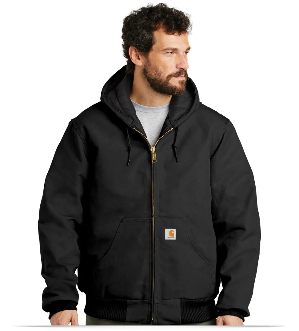 Custom Carhartt Quilted-Flannel-Lined Duck Active Jac