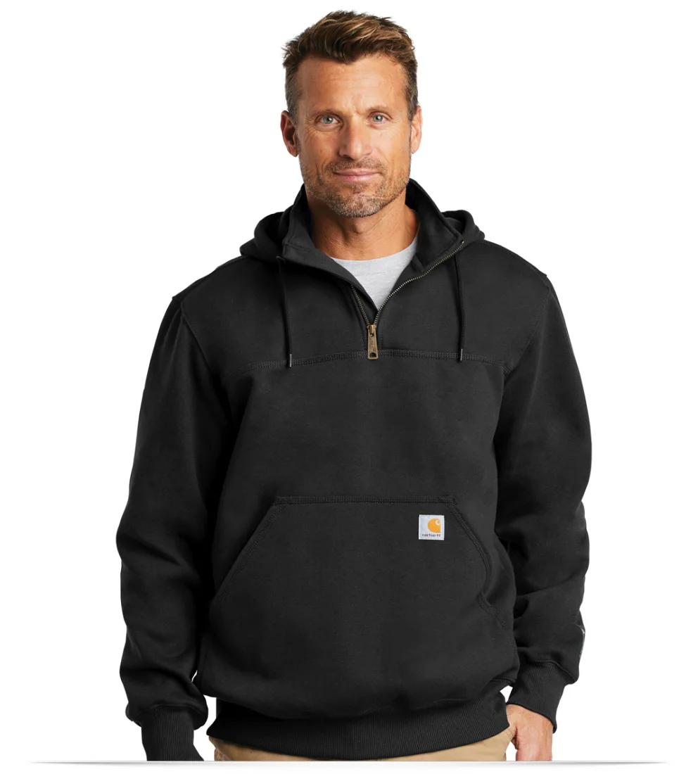 Carhartt Rain Defender Paxton Heavyweight Hooded Zip Mock Sweatshirt