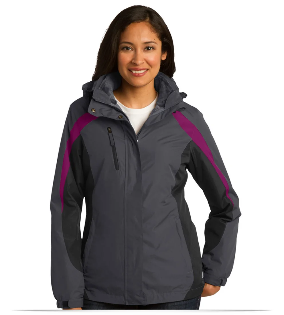 Embroidered Port Authority Ladies Colorblock 3-in-1 Jacket