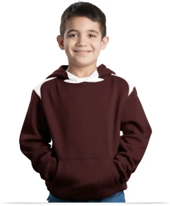 Personalized Youth Pullover Hoodie with Contrast Color
