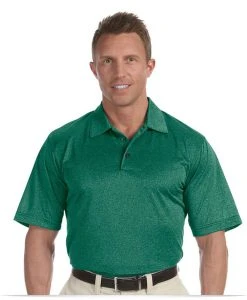 Personalized Adidas Golf Mens Heather Polo