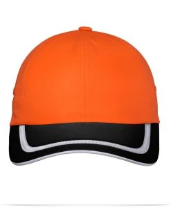 Embroidered Safety Cap with High Visibility Reflective Tape